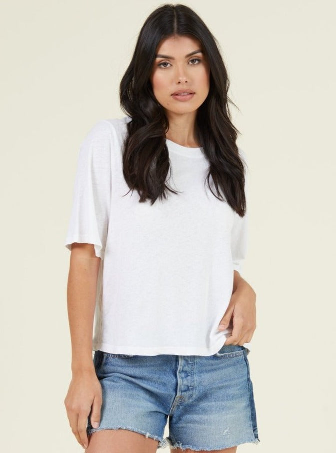 LA Made Short Sleeve Crop Band Tee