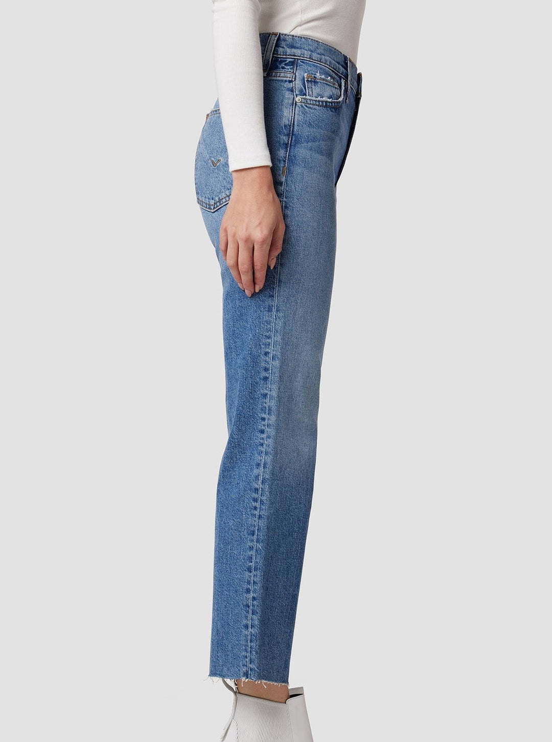 Hudson Remi High Rise Straight Crop in Summer Song