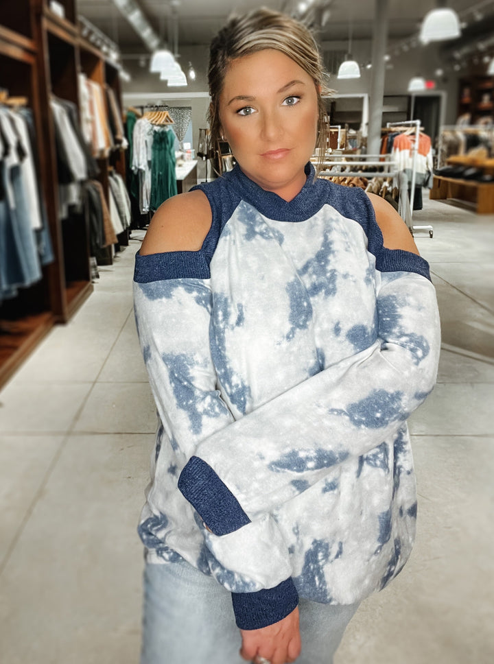 Always Comfy Cold Shoulder Top