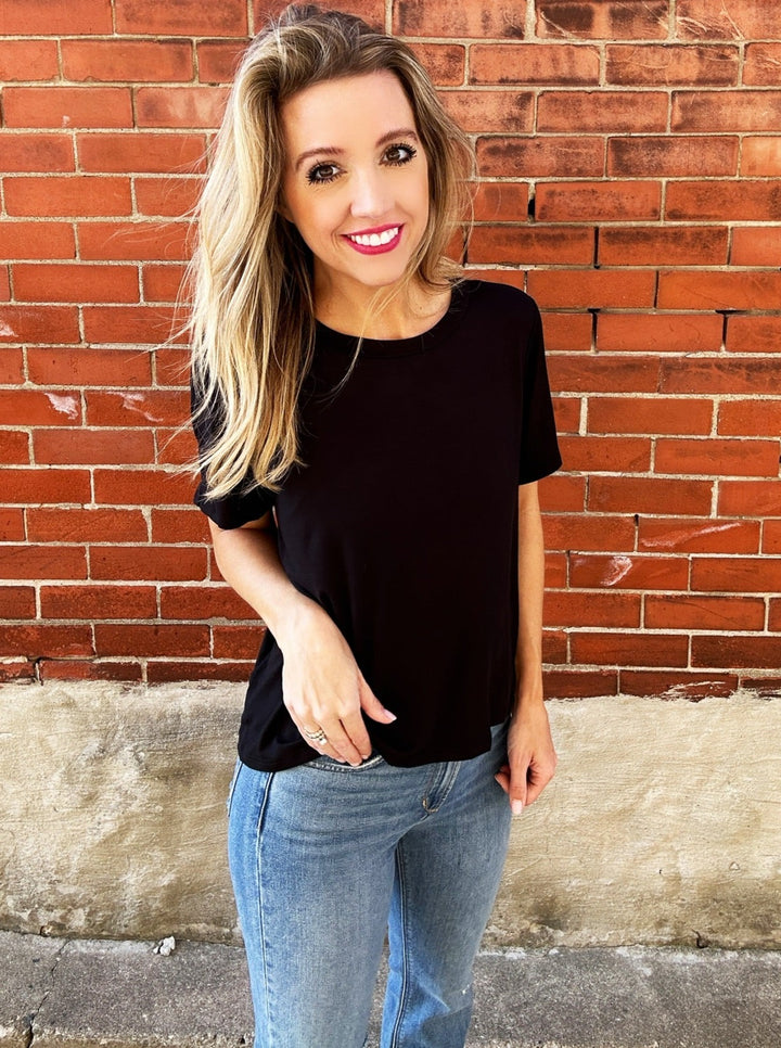 Basic is Better Bamboo Cropped Tee