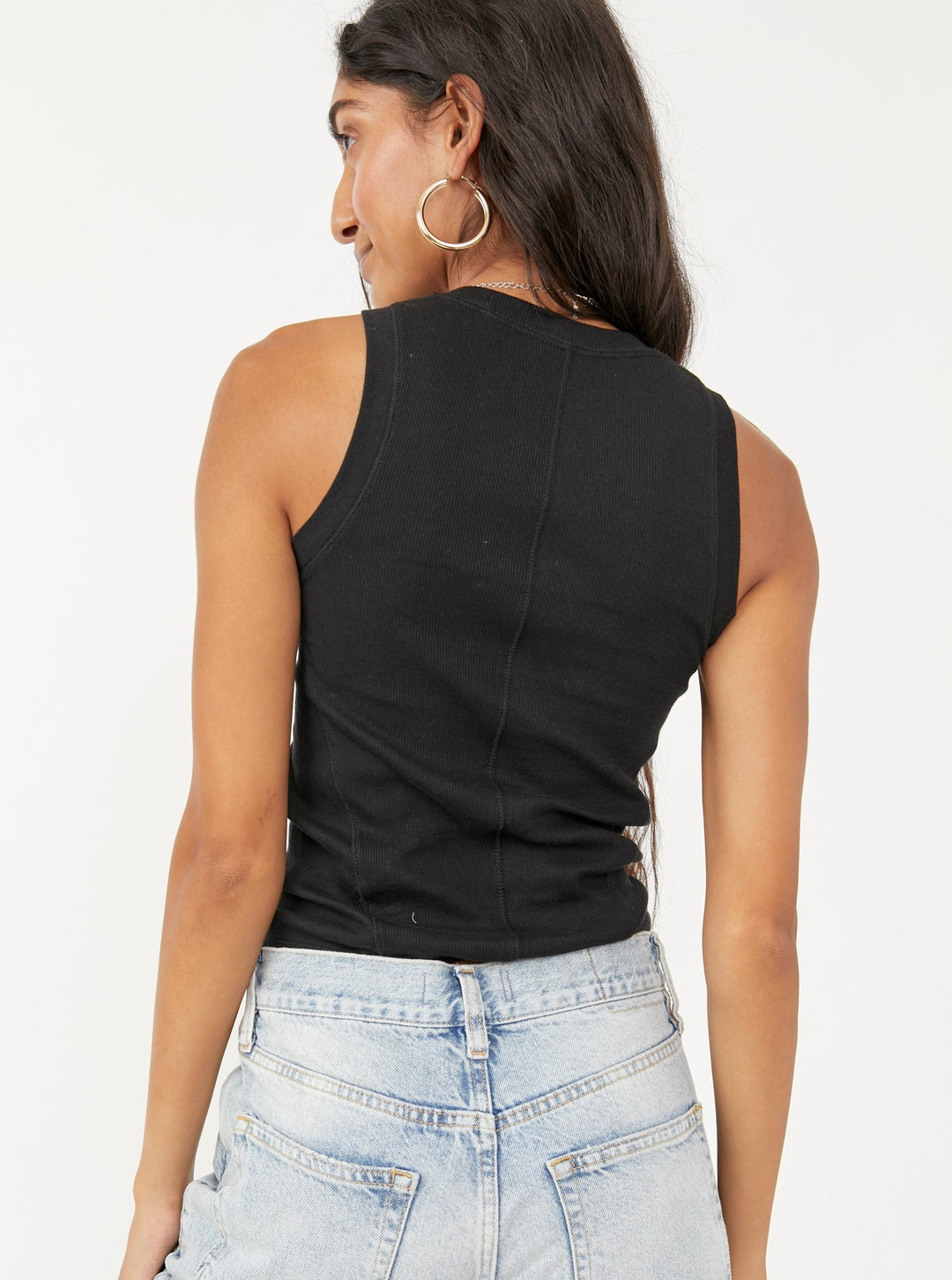 Free People U-Neck Ribbed Tank Top