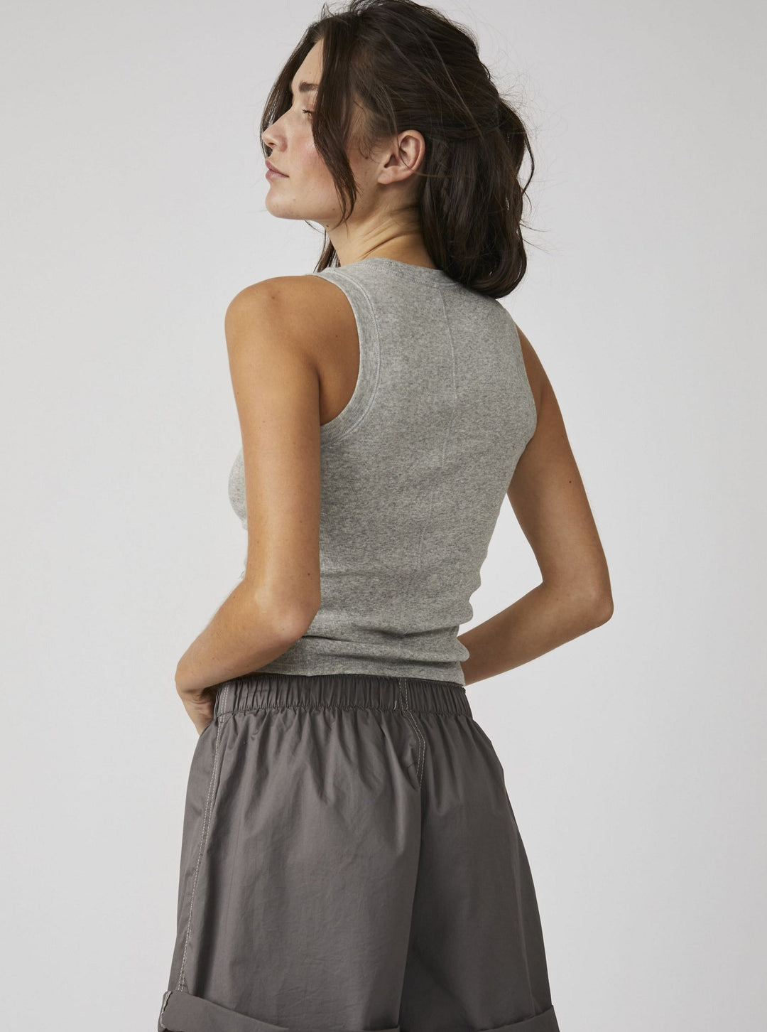 Free People U-Neck Ribbed Tank Top