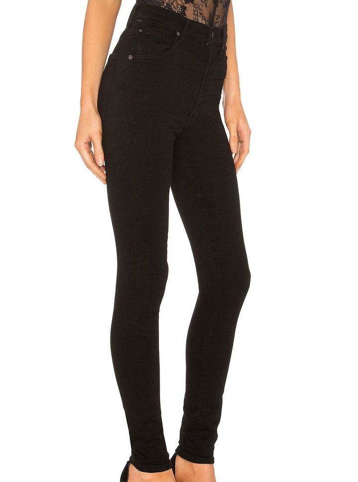 Citizens of Humanity Chrissy Uber High-Rise Ankle Skinny in All Black