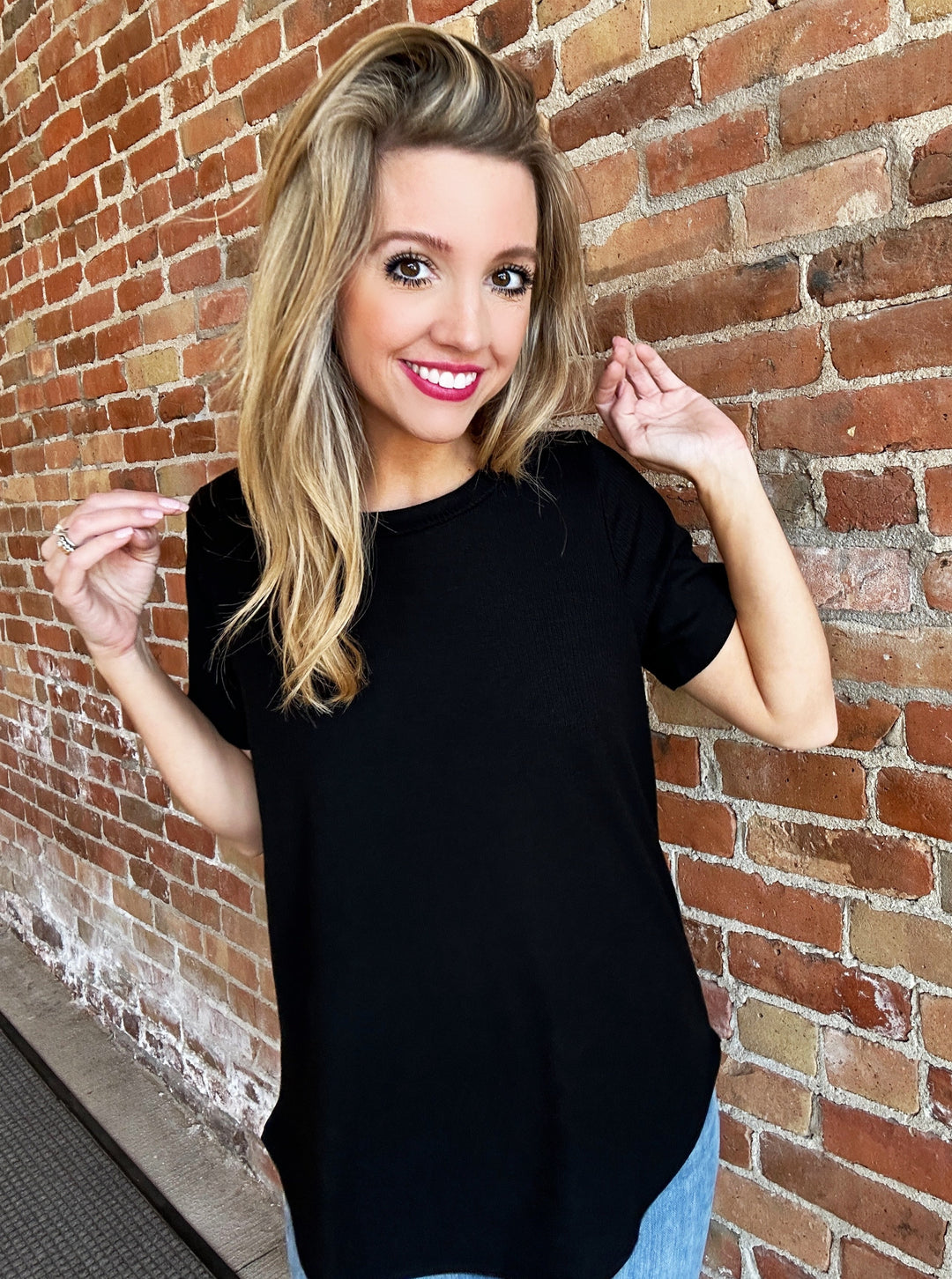 Simply Attractive Ribbed Tee