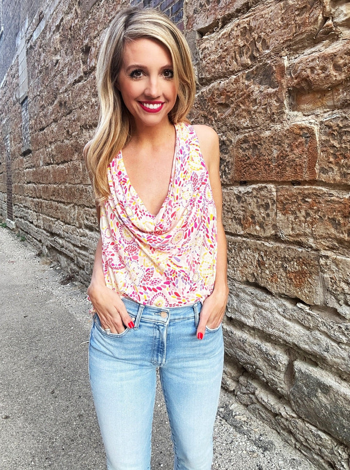 Radiantly Cool Cowl Neck Top