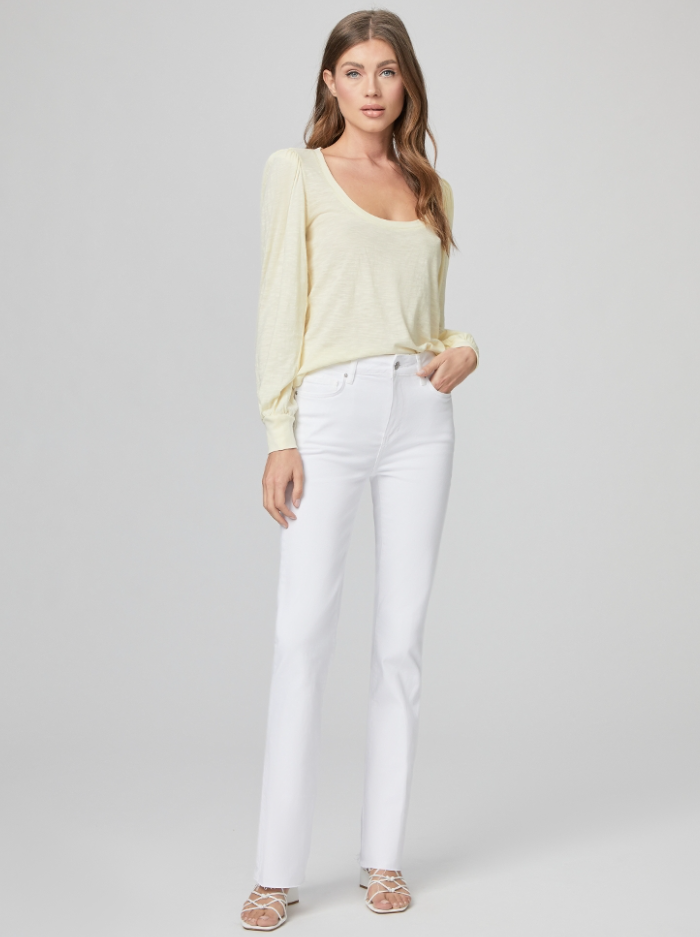 Paige Laurel Canyon High Rise in Crisp White