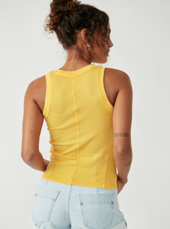 Free People U-Neck Ribbed Tank Top